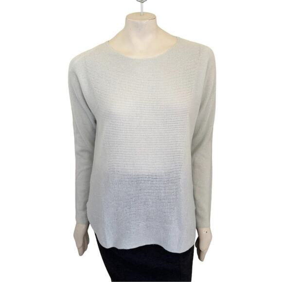 Max Studio Sweaters - NEW MAX STUDIO Pure Cashmere Sweater in Pale Blue Green SZ M